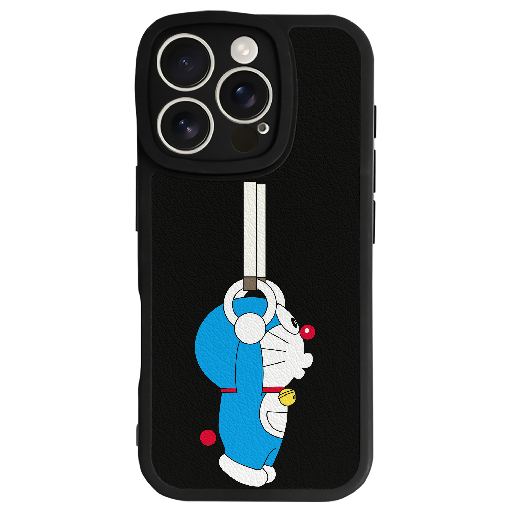 （画像用） ドラえもん Doraemon 【iPhone 16シリーズ対応】シリコンスマホケース（レザー調） 材質：シリコン